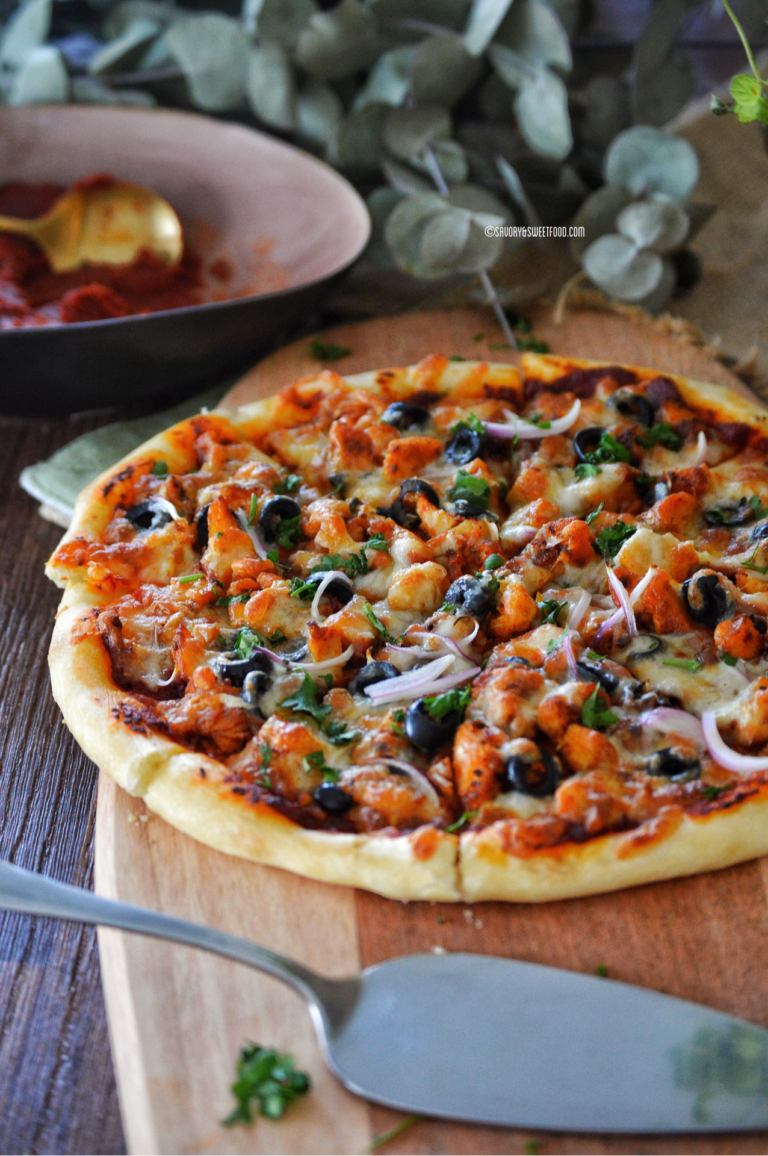Chicken Tikka Pizza Savory&SweetFood