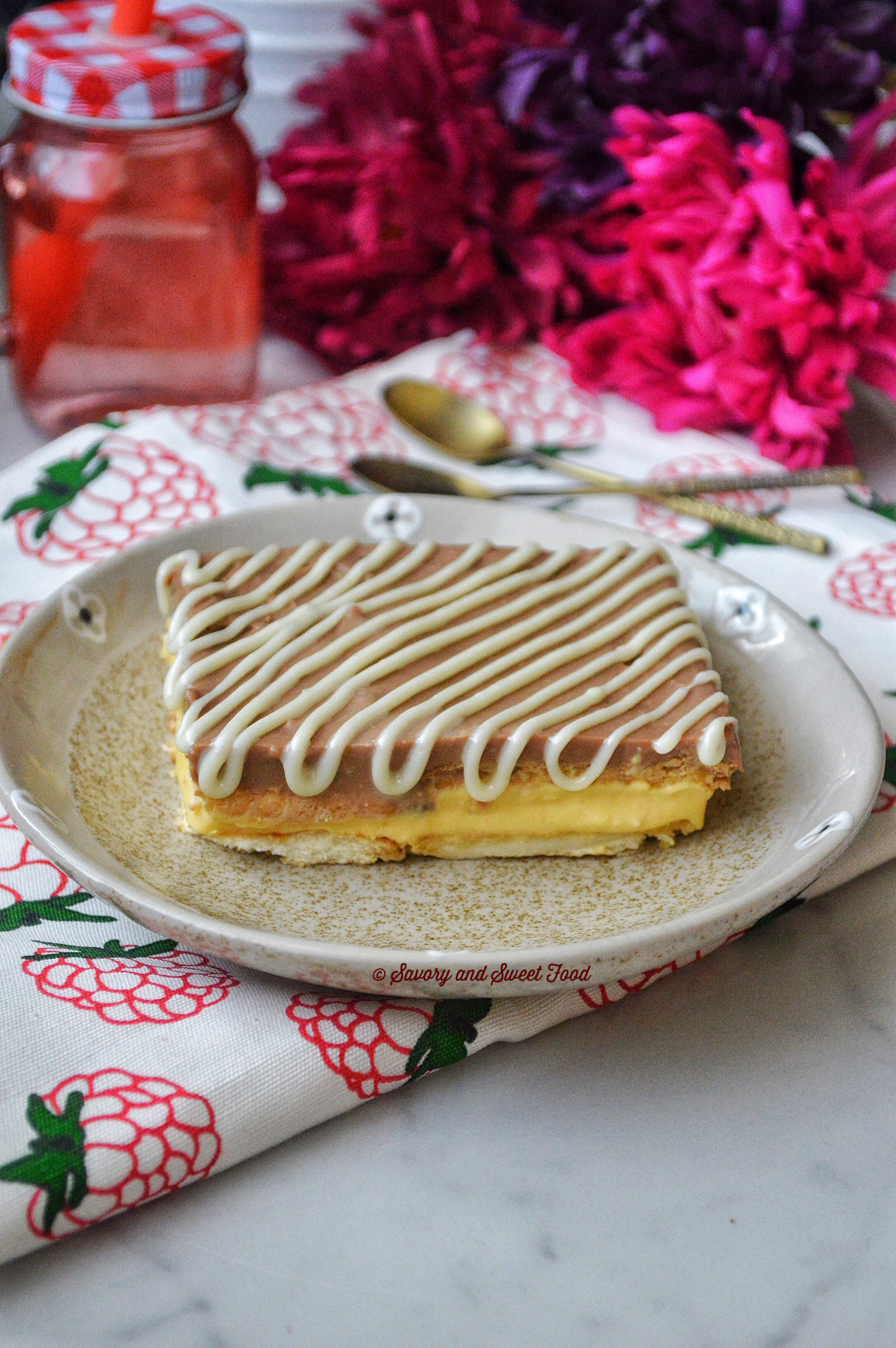 MY SWISS CHOCOLATE ALMOND AND COCONUT FLAN IN MASON JARS. THE