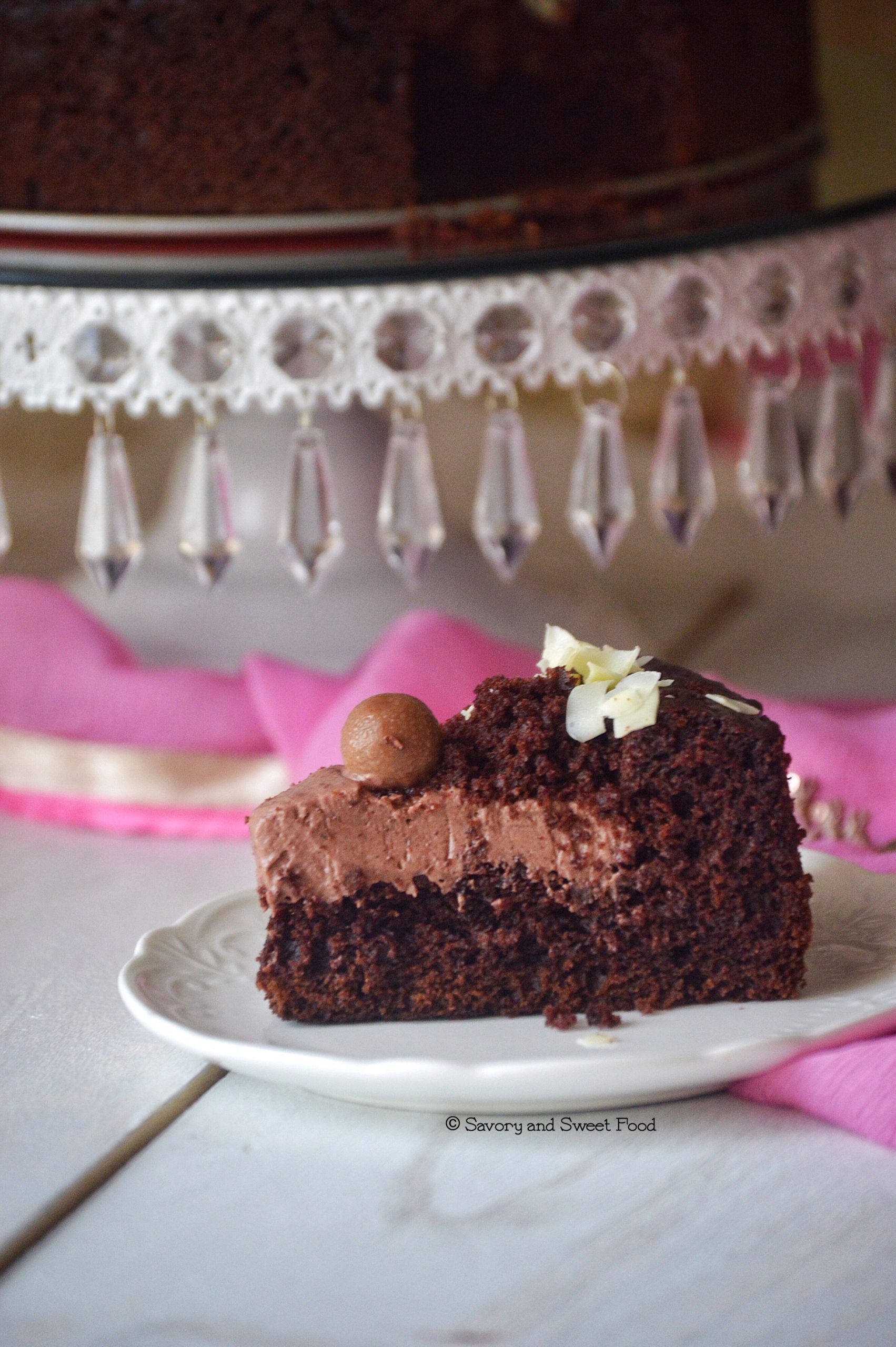 Super Easy Chocolate Mousse Cake - Savory&SweetFood