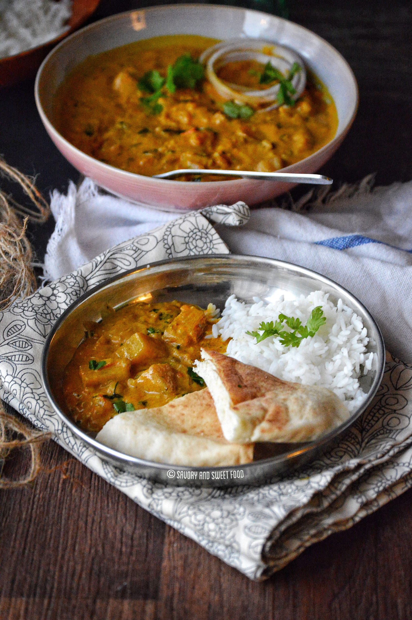 Potato Curry in Cashew-Coconut Milk Gravy - Savory&SweetFood