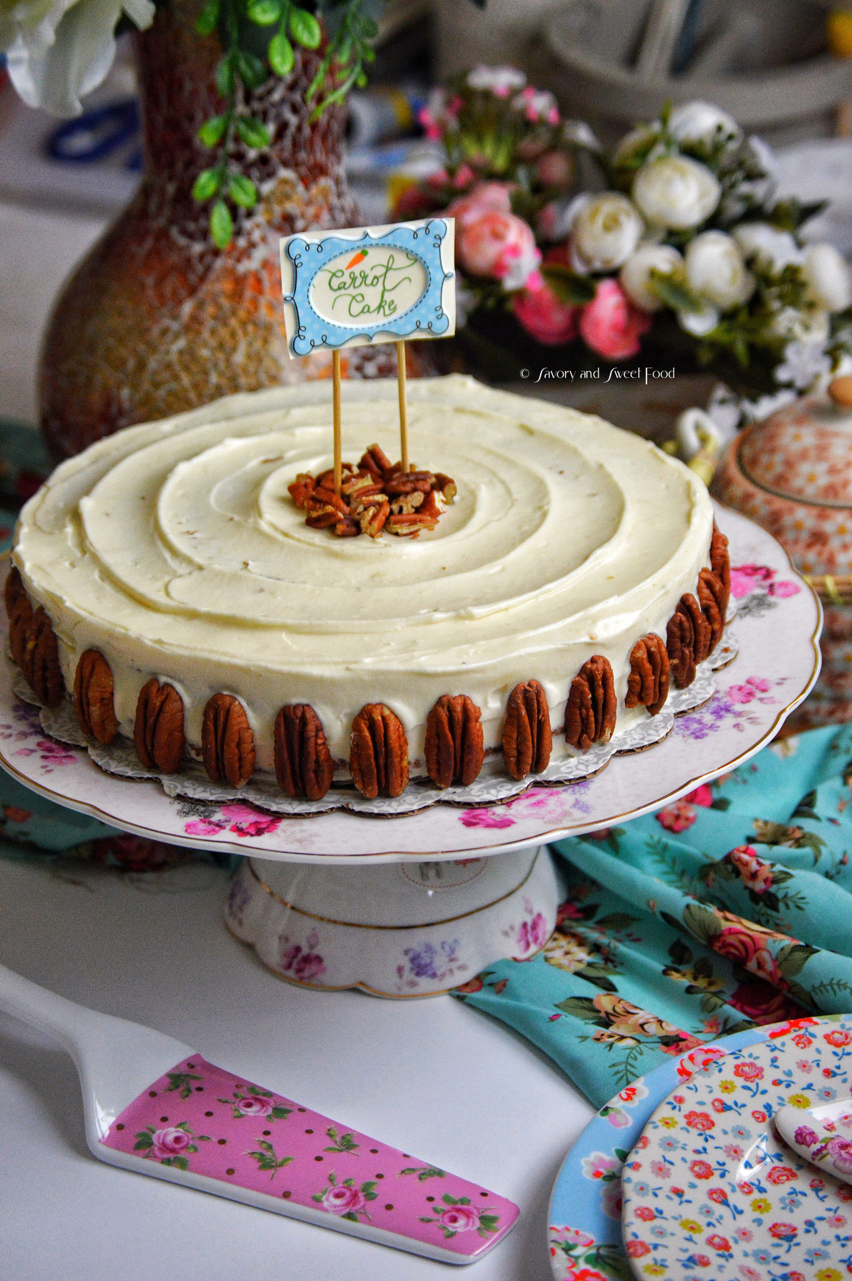 Perfect Carrot Cake with Cream Cheese Frosting - Savory&SweetFood