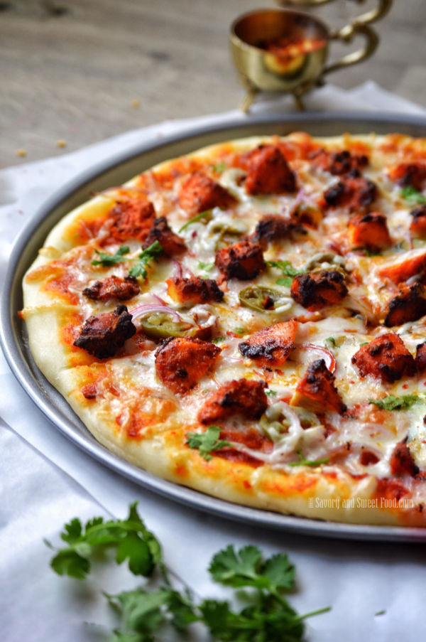 Butter Chicken Pizza Savory&SweetFood