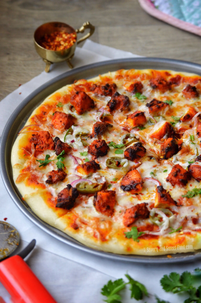 Butter Chicken Pizza Savory&SweetFood