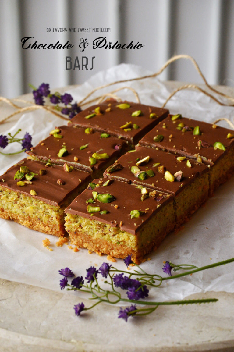 Chocolate and Pistachio Bars