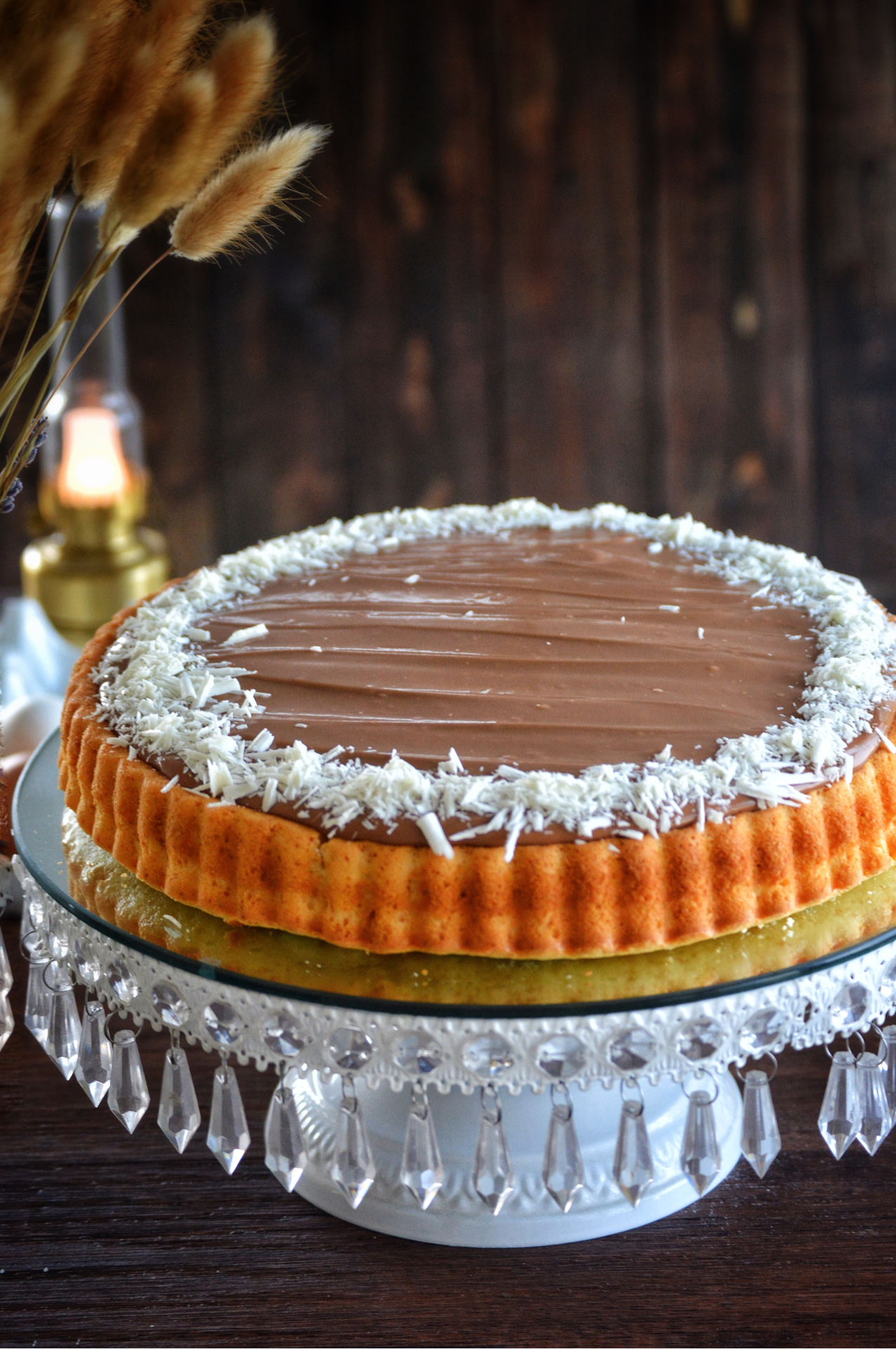 Blender Vanilla Cake with Ganache - Savory&SweetFood